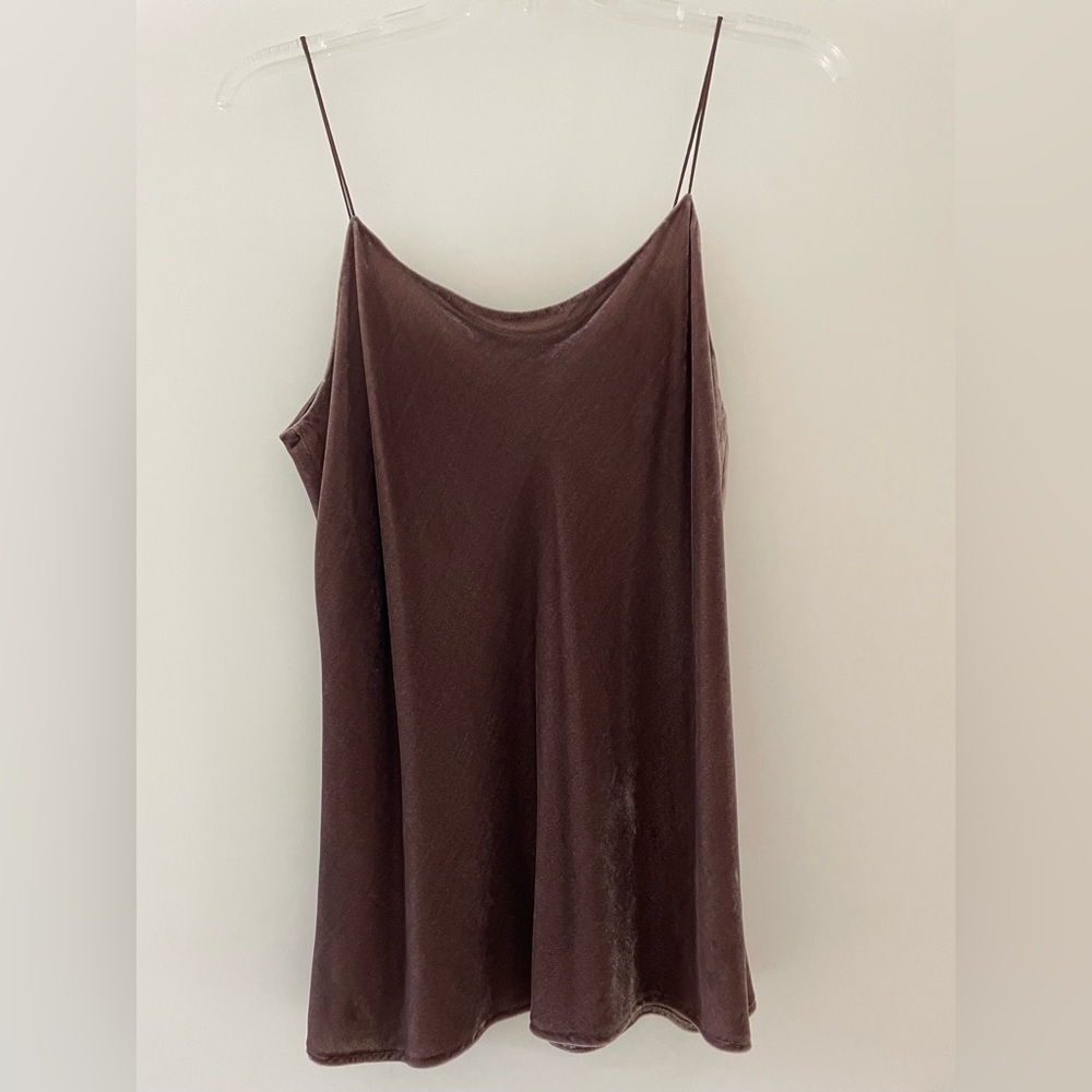 Vince Velvet Silk Blend Mauve Camisole
